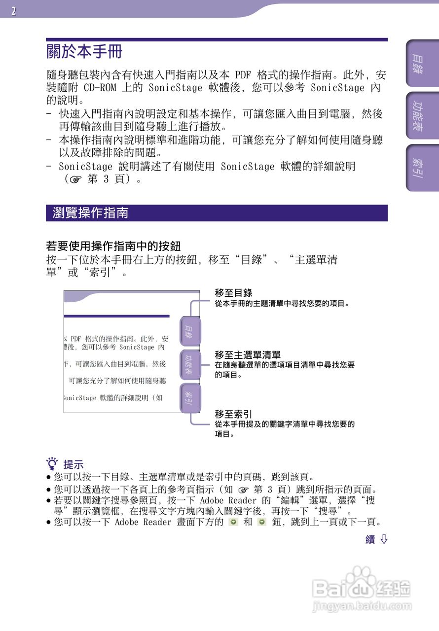 SONY索尼NW-S705F数码影音使用说明书:[1]