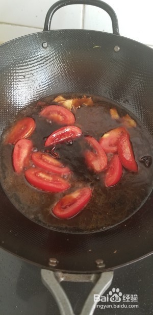 食补养生番茄炖豆腐的做法