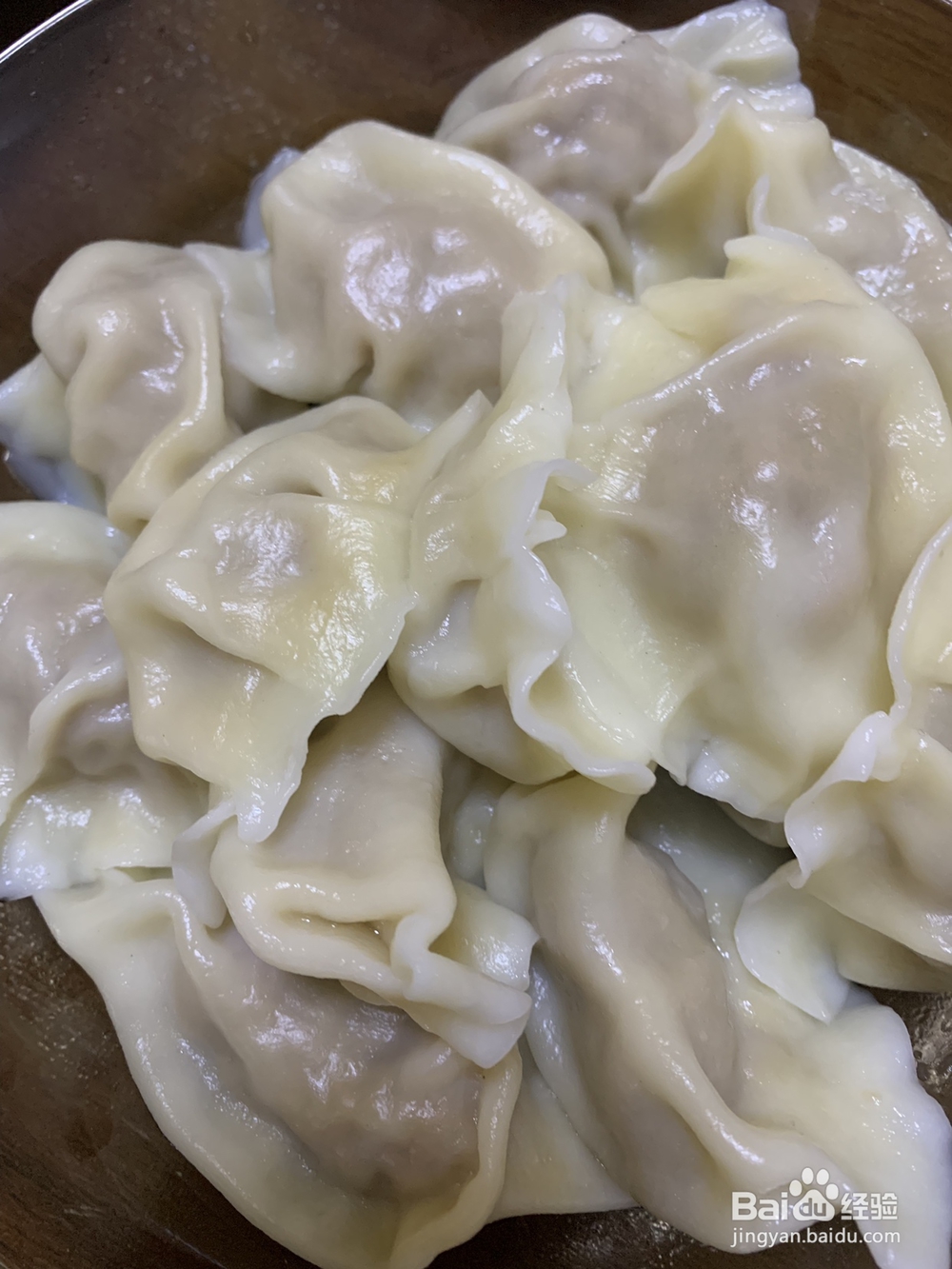 自制的猪肉大葱饺子