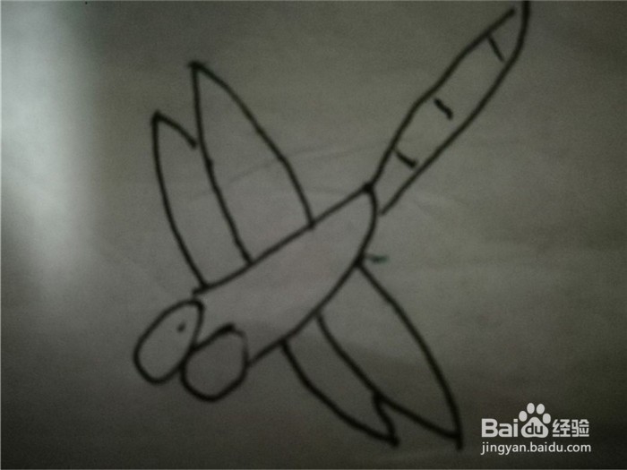 怎么样简笔画画蜻蜓