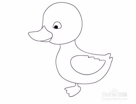 鸭子的简单画法