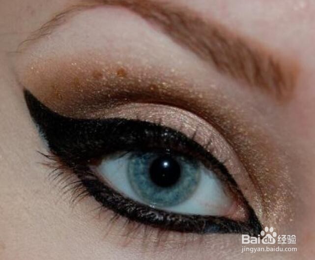 眼线膏怎么画