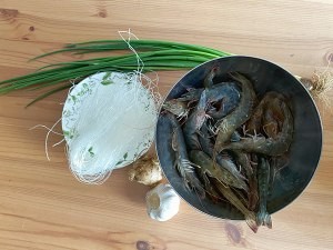 保健养生蒜香花椒虾(铸铁锅)