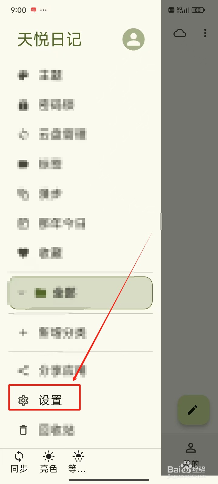 《天悦日记》怎样打开日记段首缩进功能