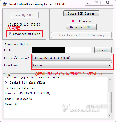 iPhone怎样恢复3.1.3固件