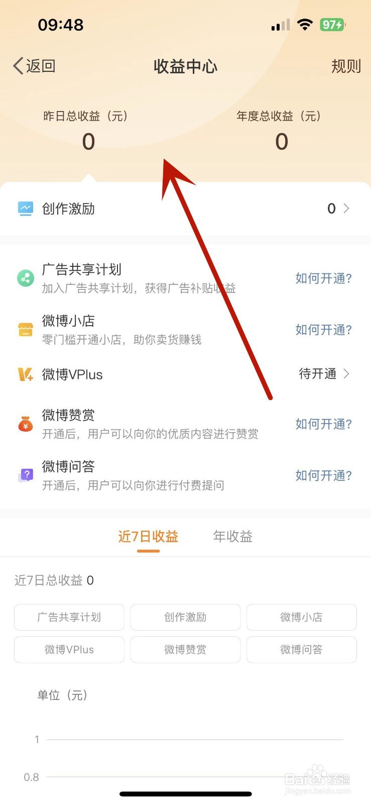 微博收益中心在哪查看