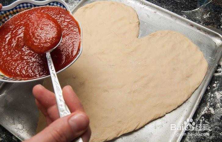 如何做心形比萨
