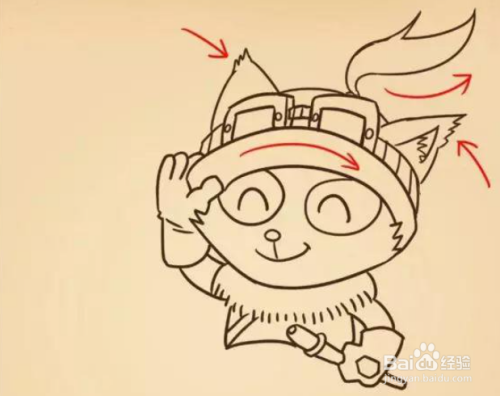 lol游戏漫画人物之提莫怎么画?