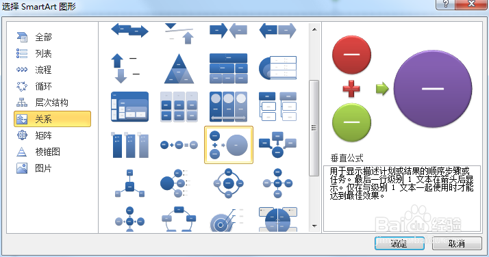PPT怎么创建垂直公式SMARTART图形