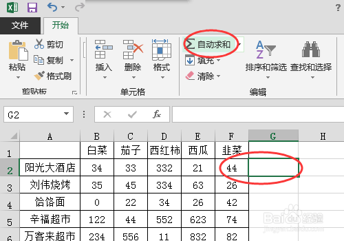 excel中怎么进行自动求和