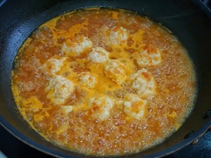 番茄虾滑下饭菜