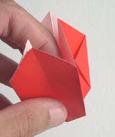 简易折纸玫瑰的制作