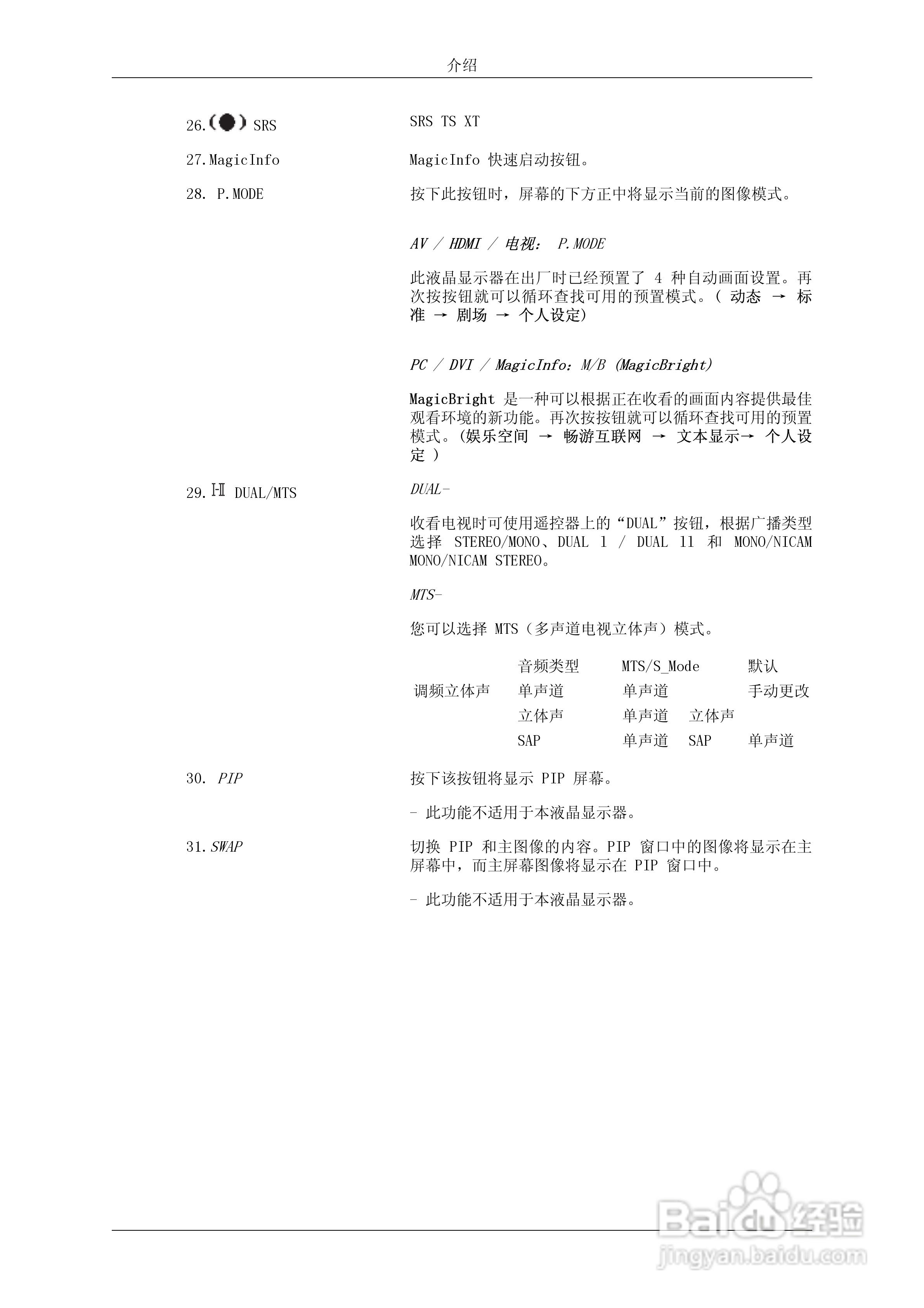 三星460UT液晶显示器使用说明书:[2]