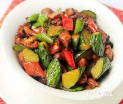 黄瓜焖鸡的制作方法