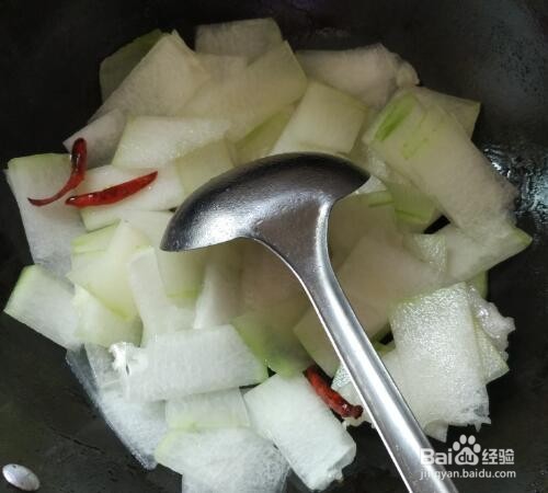 #美食#单炒冬瓜做法