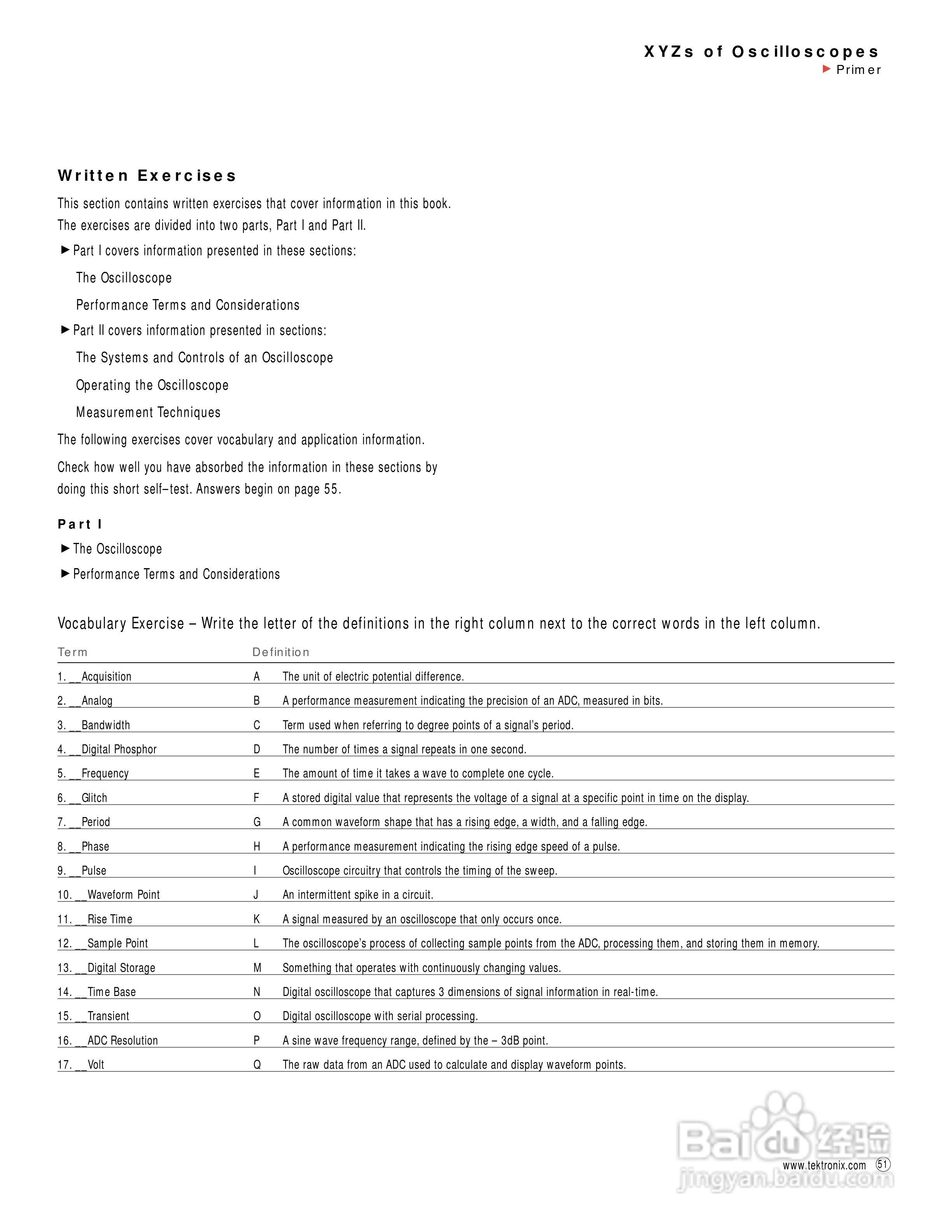 泰克 -TDS784C数字示波器说明书:[6]