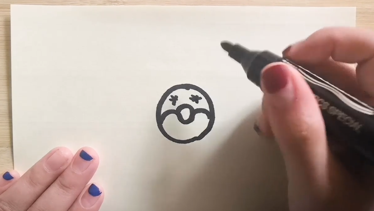 如何画简笔小丑