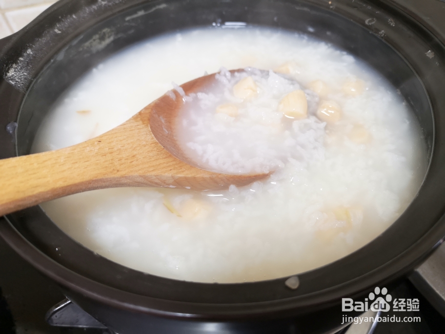 流口水的松茸干贝粥
