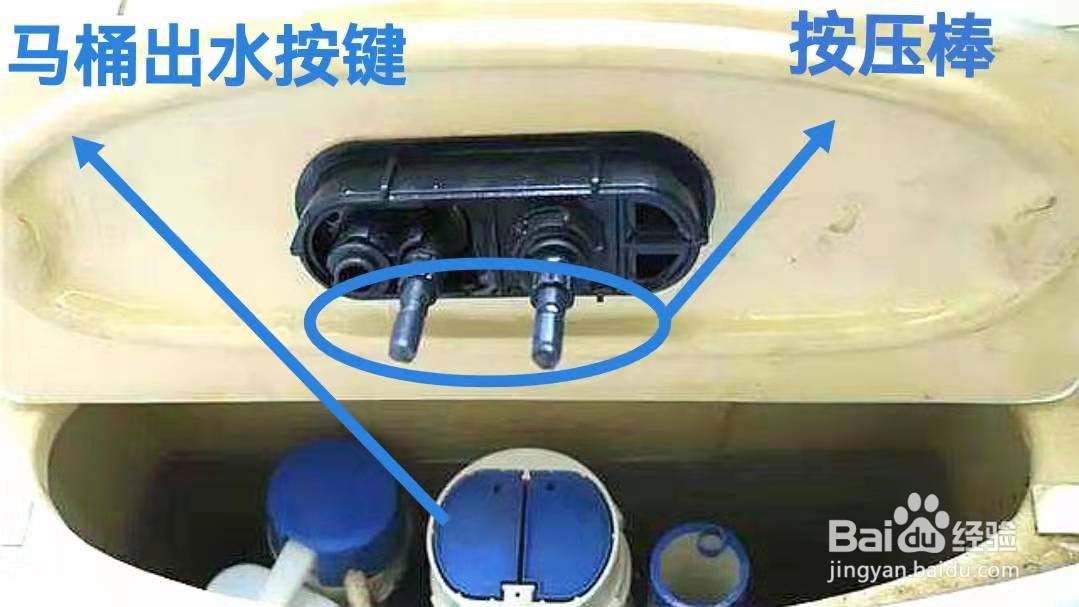马桶按下去弹不上来一直流水怎么办