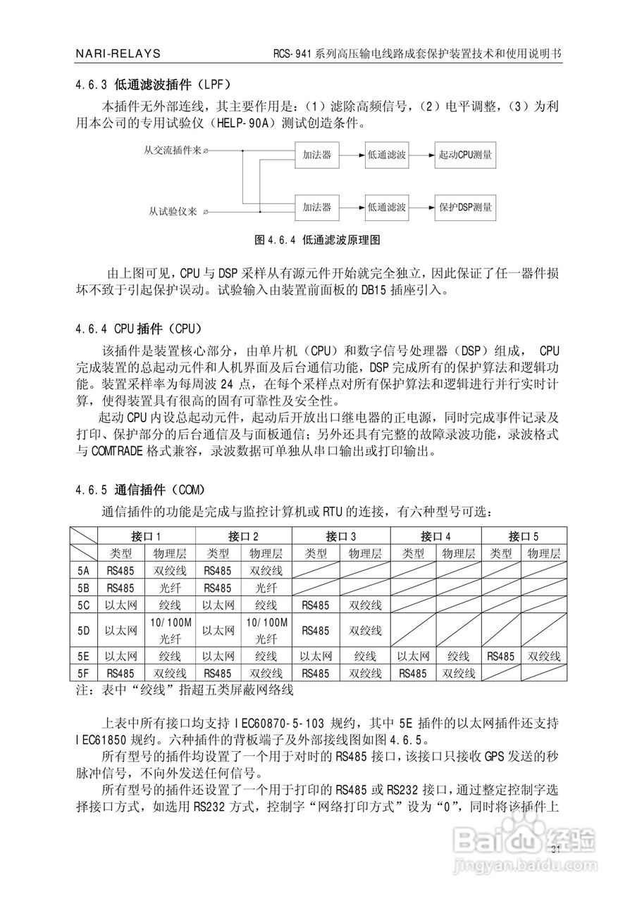 南瑞RCS-941AZ高压输电线路成套保护装置使用说明书:[4]