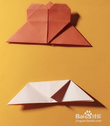 爱心书签折纸方法(一)