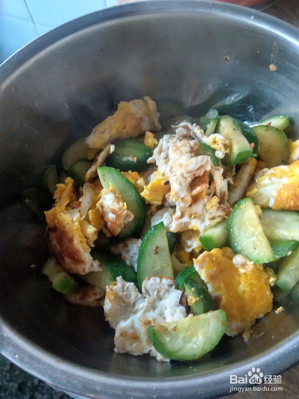 鸡蛋炒黄瓜片