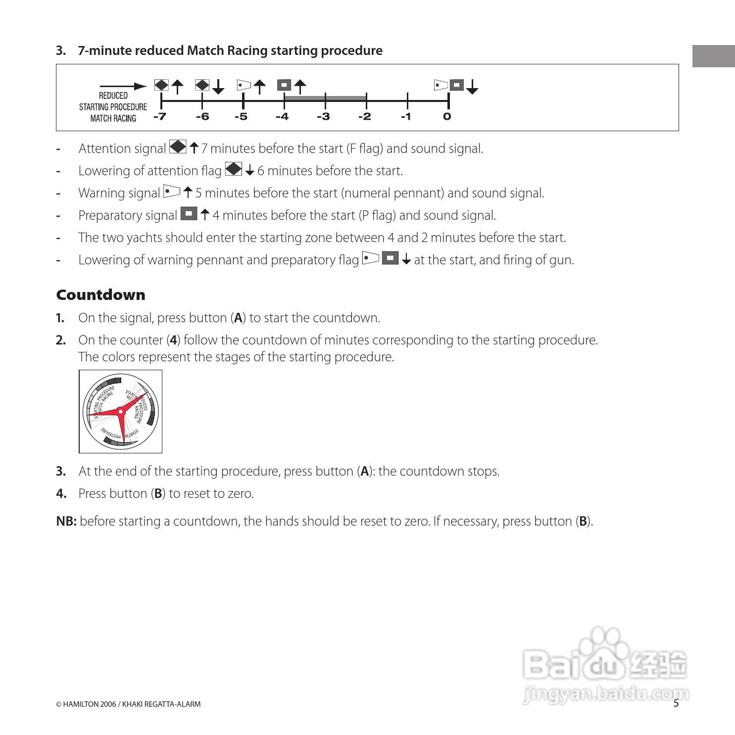 Hamilton汉密尔顿扬帆报时特制手表使用说明书:[1]