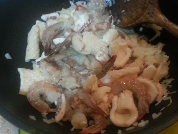 海鲜芝士奶油意面