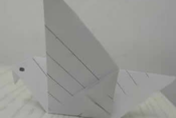 最简单和平鸽的折法图解