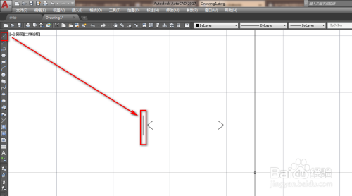 使用CAD绘制双向局限运动图形符号