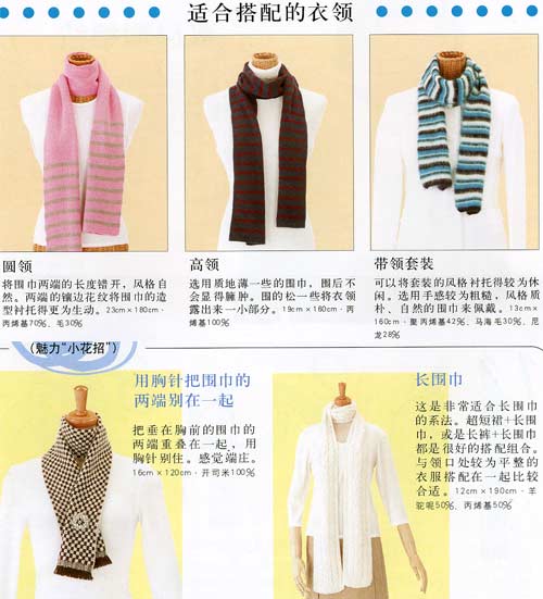 献给美女——近百种围巾的系法和搭配
