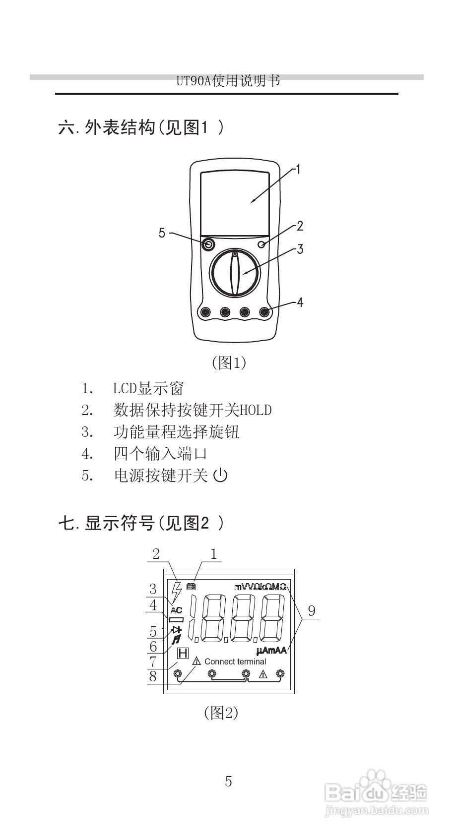 优利德万用表使用图解图片