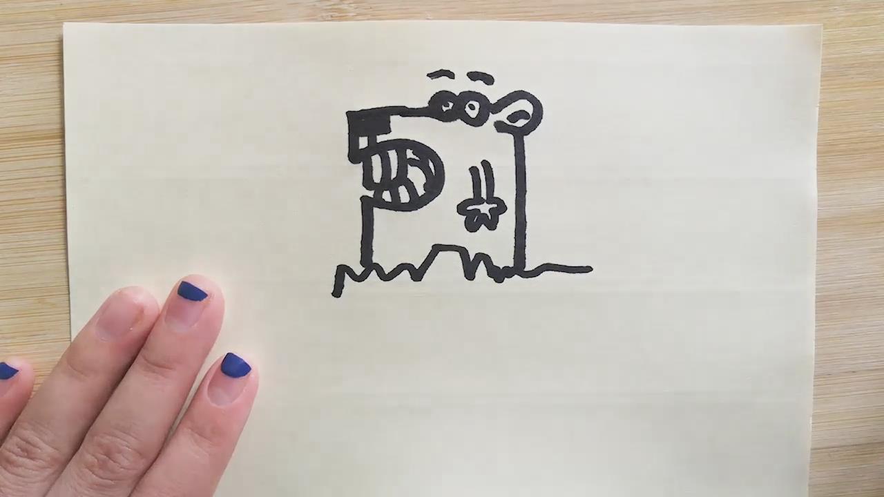 土拨鼠简笔画怎样画？