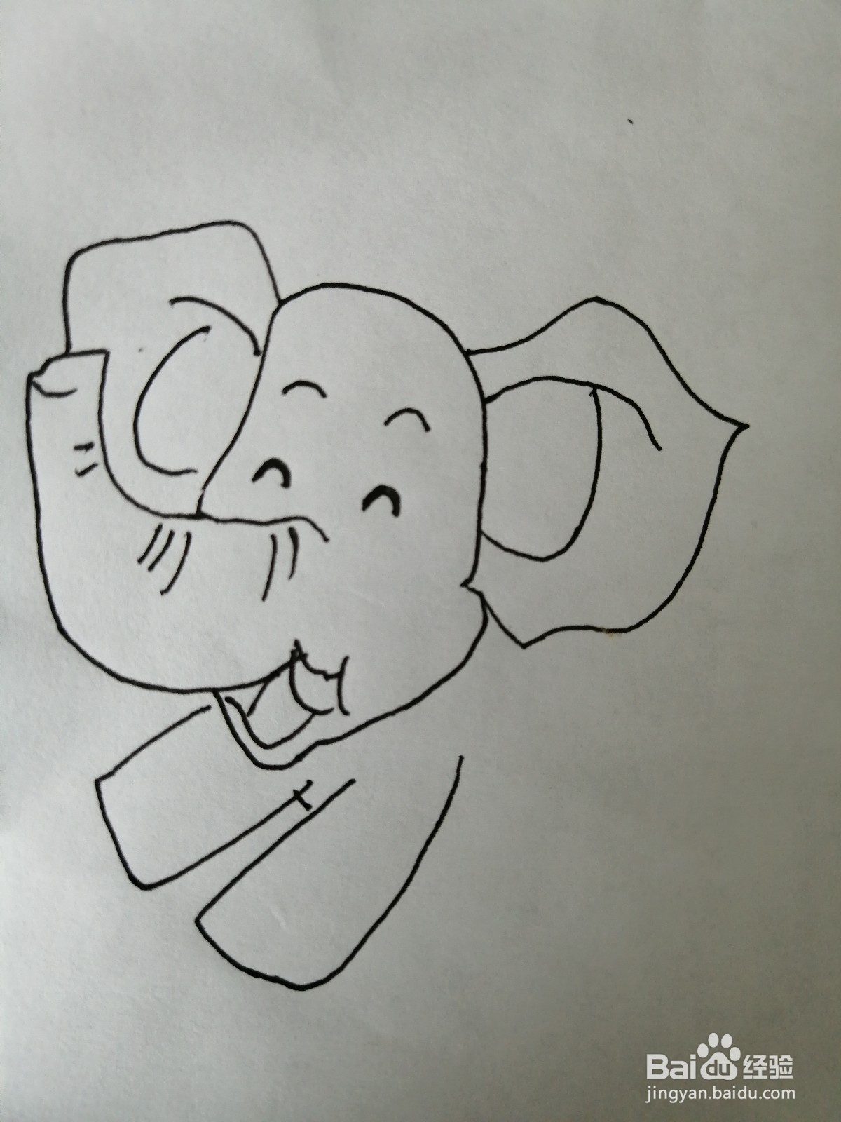 大象简笔画怎么画