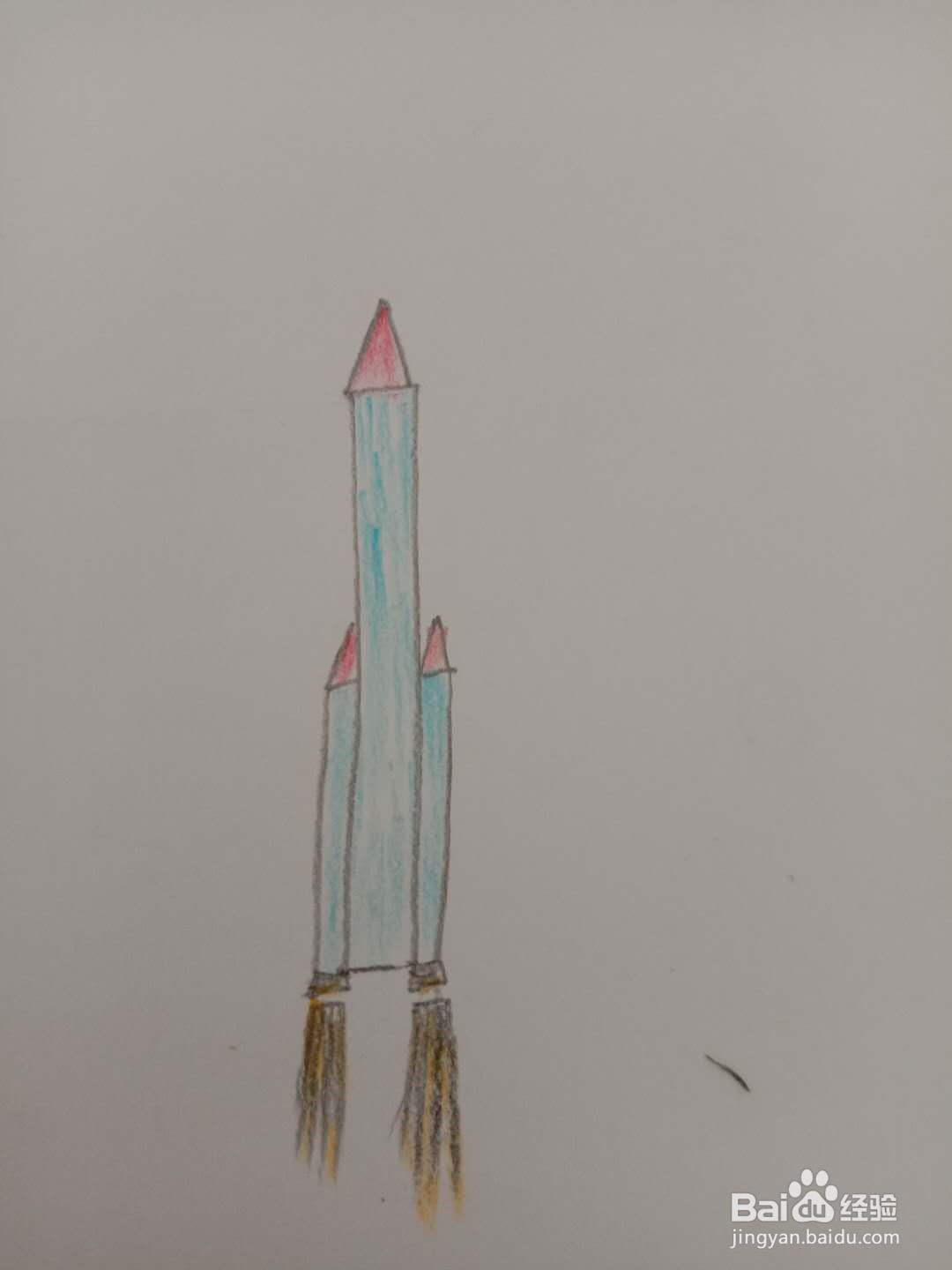 简笔画 如何画火箭