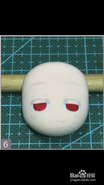 黏土手工教材之坂田银时的头部制作