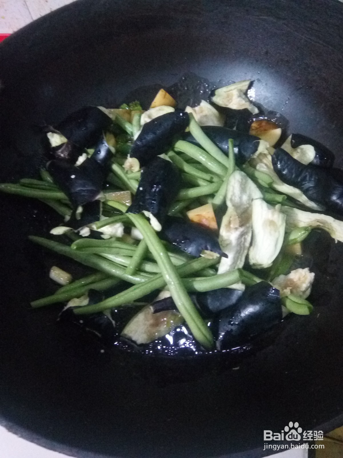 土豆豆角炖茄子