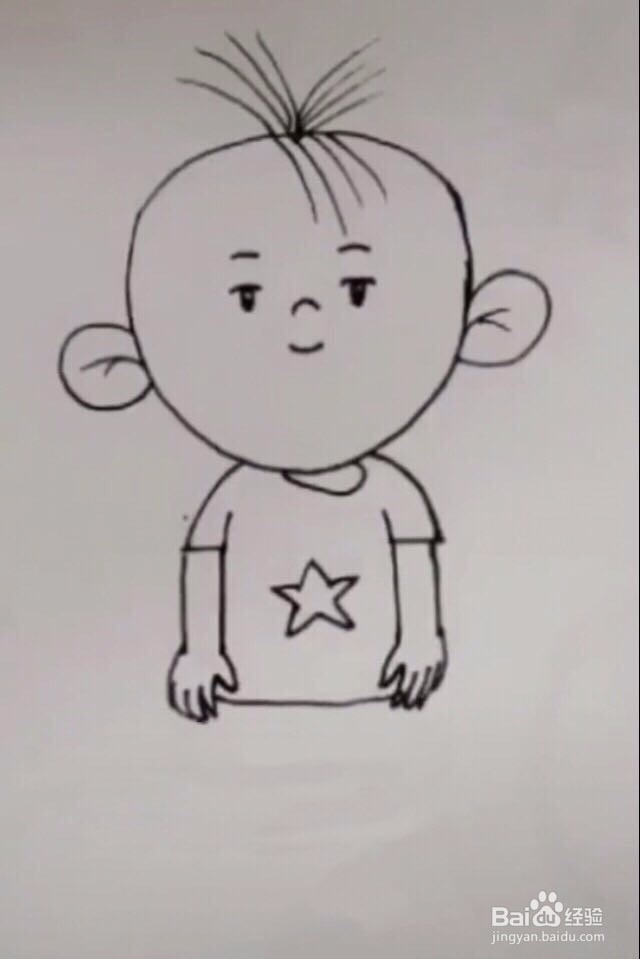 简笔画大耳朵图图的画法