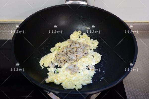 蛤蜊肉青瓜炒蛋