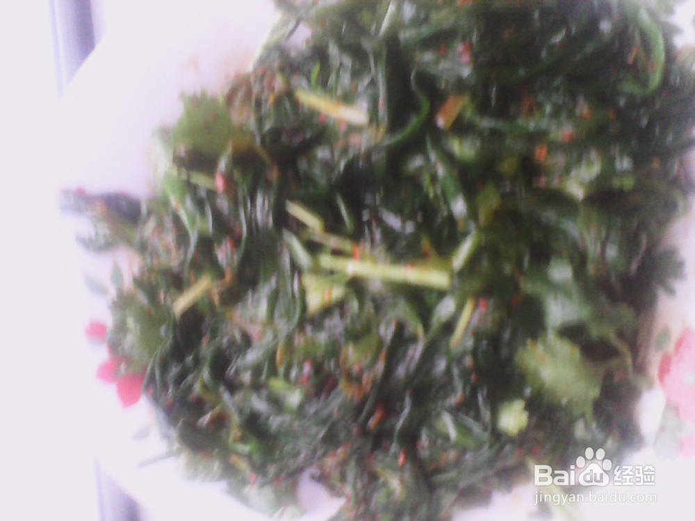 凉拌香辣韭菜