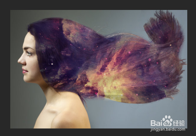 Photoshop如何制作梦幻飘发