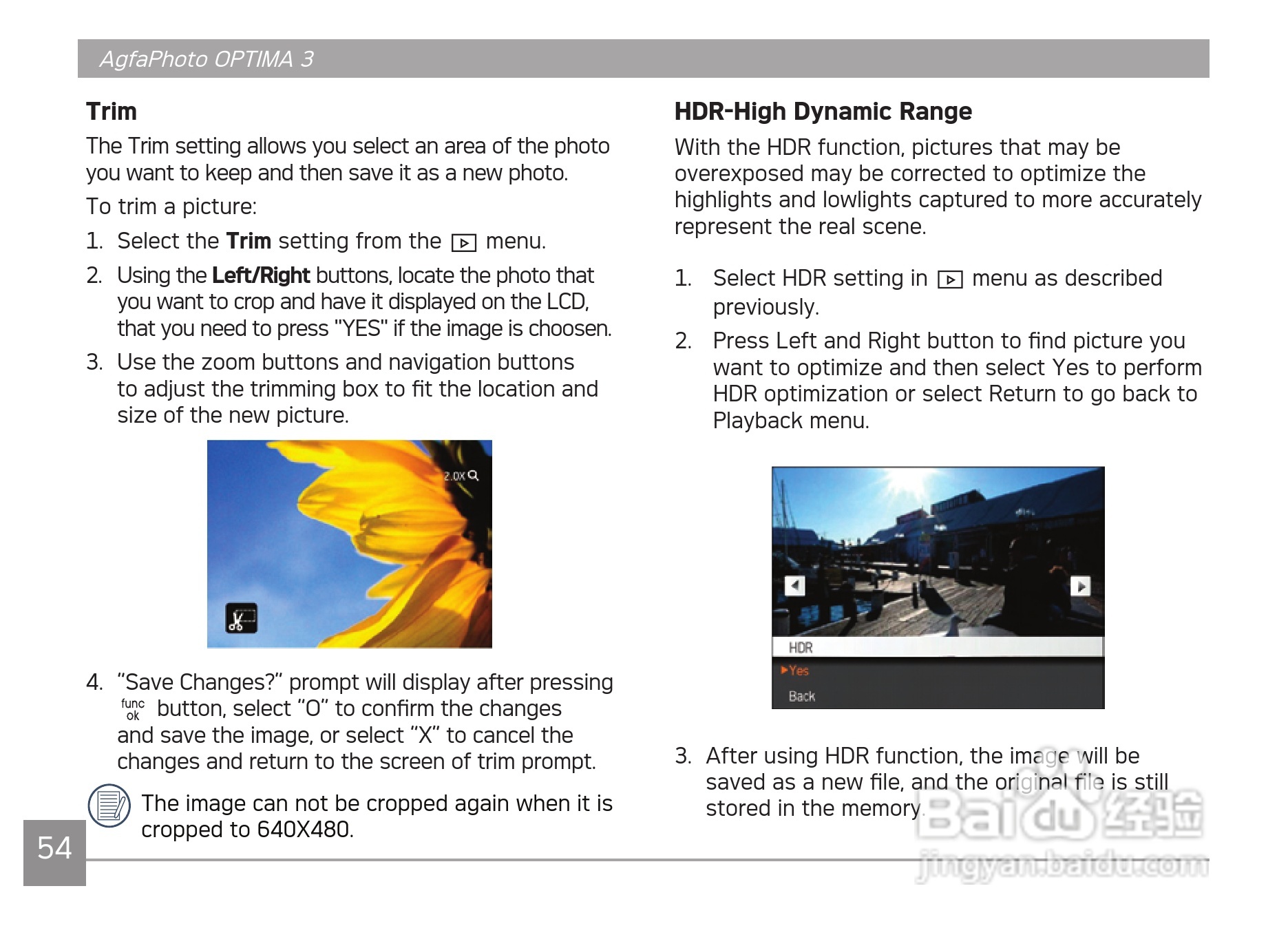 爱克发AgfaPhoto OPTIMA 3数码相机使用说明书:[6]