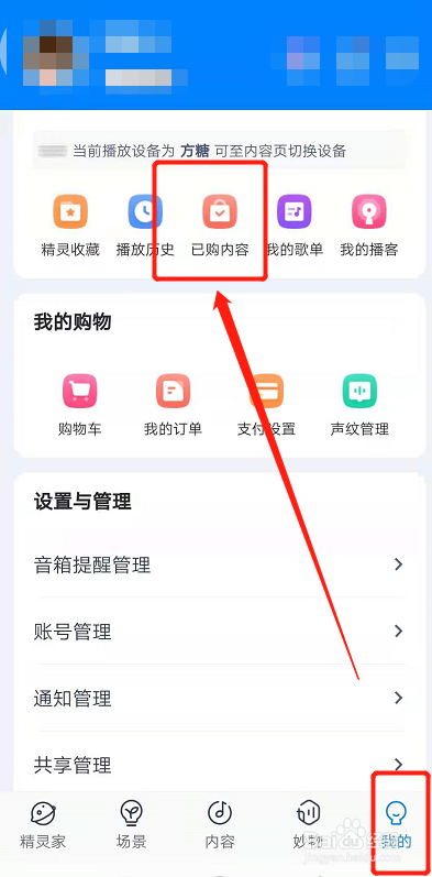 喜马拉雅已购节目如何在天猫精灵上播放