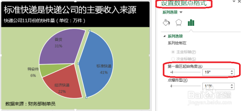 Excel分离型饼图怎么做