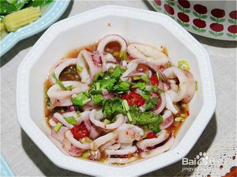 如何做出家常菜系列之凉拌柠香鱿鱼