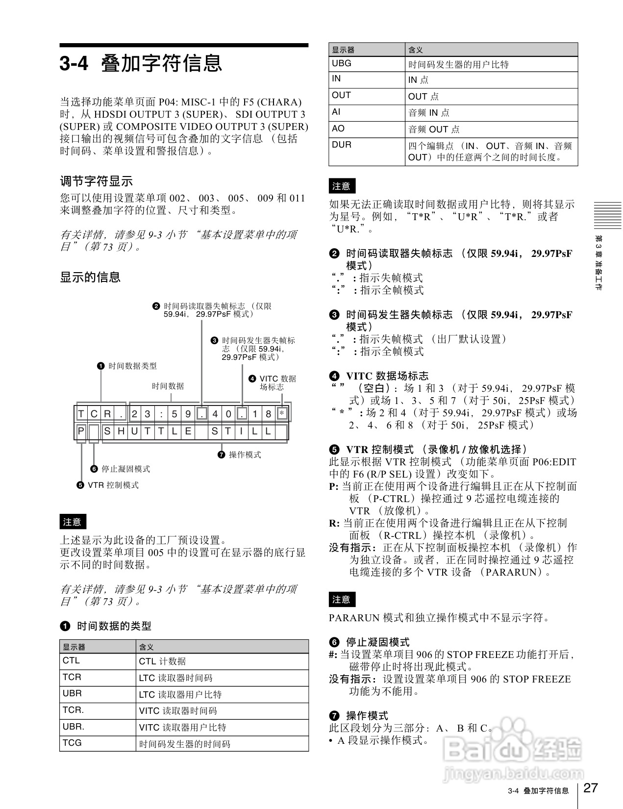 SONY HDW-1800/D1800高清晰度数字磁带录像机操作手册:[2]