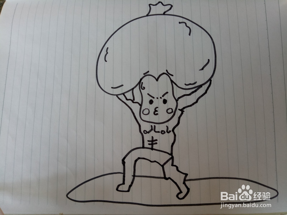 如何画一个硬汉