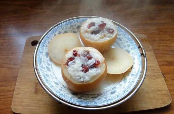 蔓越莓八宝酿梨