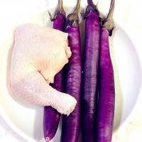 家常菜：茄子烧鸡丁