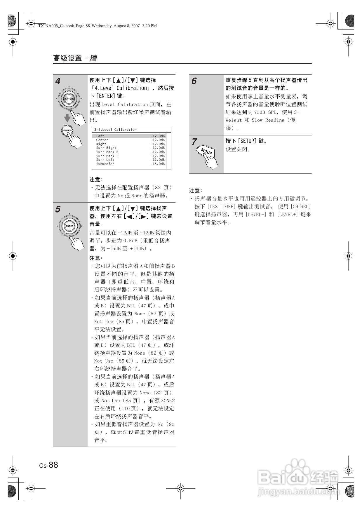 安桥AV放大机TX-NR905型使用说明书:[5]